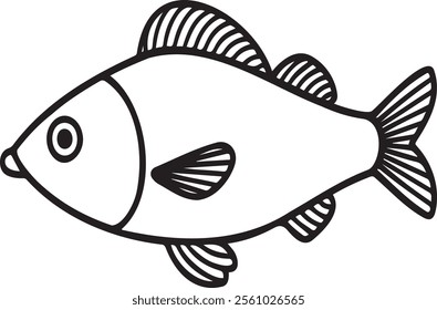 Fish design template vector illustration