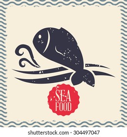 Fish digital design, vector illustration 10 eps graphic