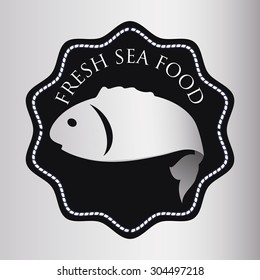 Fish digital design, vector illustration 10 eps graphic