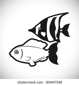 Fish digital design, vector illustration 10 eps graphic