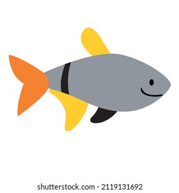 fish digital vector image on white background
