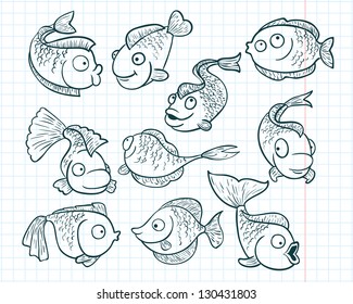 Fish doodle