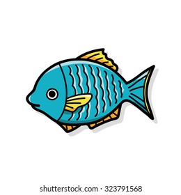 fish doodle