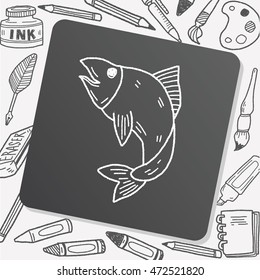 fish doodle