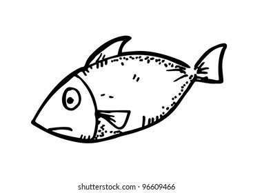 fish doodle