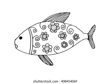 Fish. Doodle Style