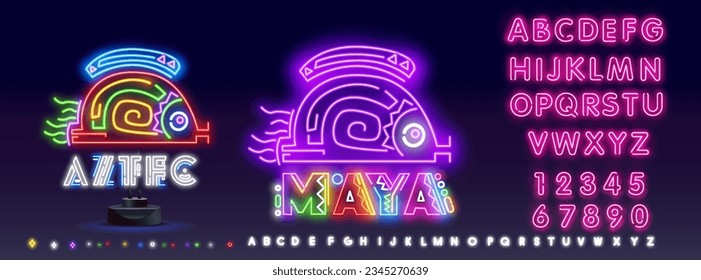 Fish drawing from the codex Magliabechiano, traditional manta ornament isolated icon. Vector aztec religion symbol, water monster with mayan mythology pattern.