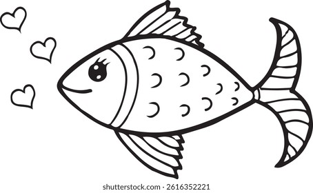 fish drawing easy and simple