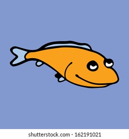 Fish drawing icon.