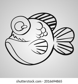 Fish drawn from the illustrator program