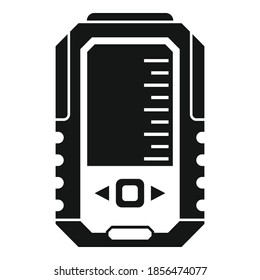 Fish echo sounder icon. Simple illustration of fish echo sounder vector icon for web design isolated on white background