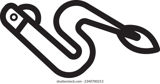 Fish Eel Fishing Outline Icon