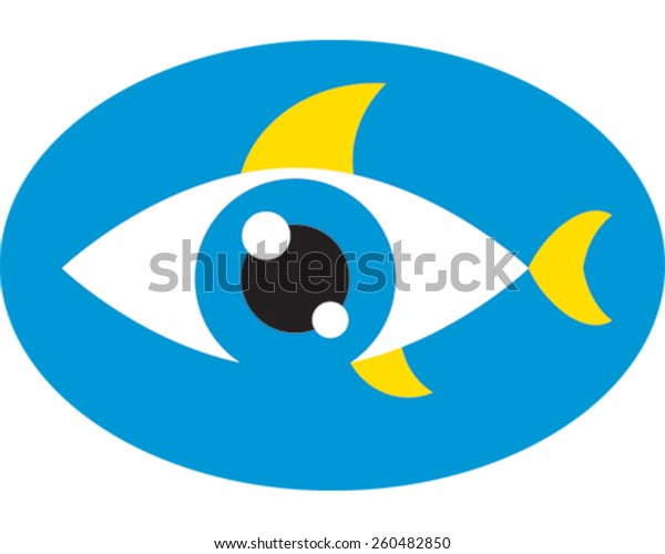 Download Fish Eye Stock Vector (Royalty Free) 260482850