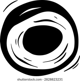 Fish eye close up raw seafood element for restaurant menu card ornament vector illustration