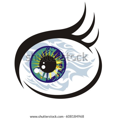 Download Fish Eye Concept Vector Unusual Symbol Stock Vector (Royalty Free) 608184968 - Shutterstock