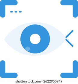 Fish eye Line Vektor Icon Design