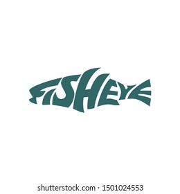 Fish Eye Logo. Symbol. Vector Icon.