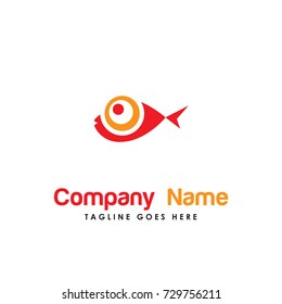 fish eye logo template