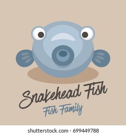 Fish Family : Vector Illustration : Snake-head Fish