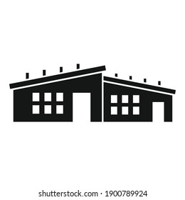 Fish farm building icon. Simple illustration of fish farm building vector icon for web design isolated on white background