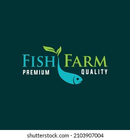 Fish Farm Logo Design Template