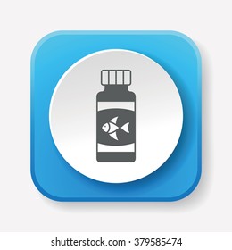 fish feeding icon