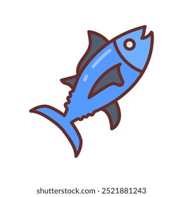 Fish Filled Icons , Vektorgrafik