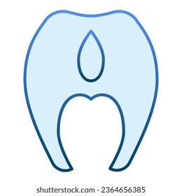 Icono plano de filete de pescado. Iconos azules de carne de pescado en un estilo moderno y plano. Diseño de estilo gradiente de alimentos, diseñado para web y app. Eps 10