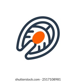Fish Fillet Restaurant Menu Vector Icon