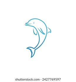 Fish and fin logo design vector illustration concept