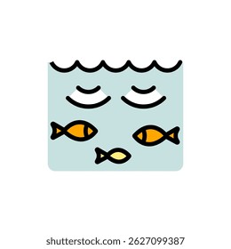 Fish Finder Vector Icon Design. Echo sounder radar color vector icon for web design isolated on white background