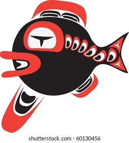  Fish - First Nation art stylization