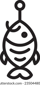 Fish Fishing Hobby Outline Icon