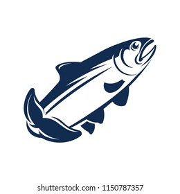 Fish and Fishing Logo Design Vector