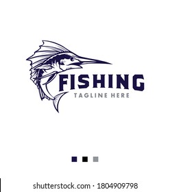 Fish and Fishing Logo Design Vector