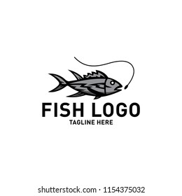 fish - fishing logo template