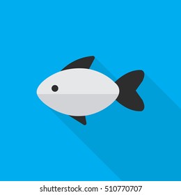 fish flat icon illustration isolated vector sign symbol