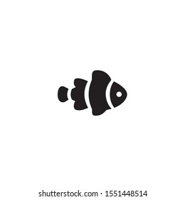 Fish flat icon illustration- vector