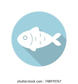 Fish flat icon vector