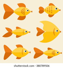 Fish flat icons
