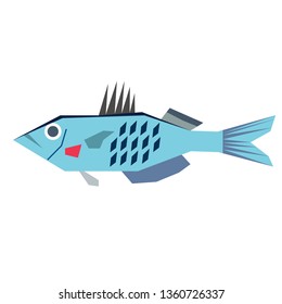 fish flat illustration