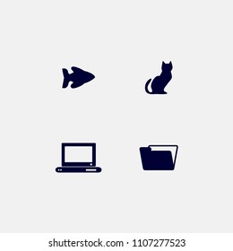 Fish, folder, comp cat icons