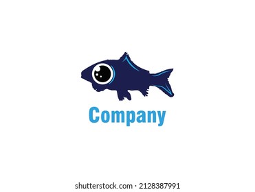  Fish, Food, and Beverage logo concept. Vector logo template.  Seafood restaurant shop store Logotype concept icon.