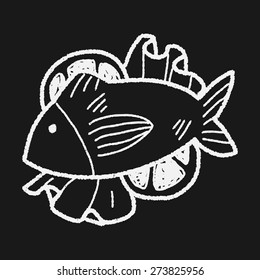fish food doodle