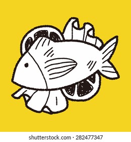 fish food doodle