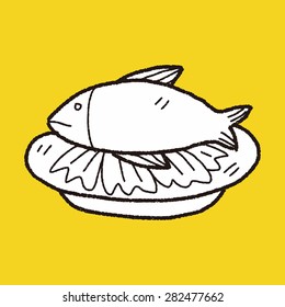 fish food doodle