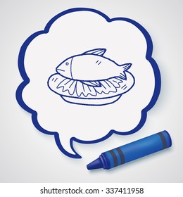 fish food doodle