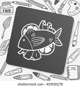 fish food doodle