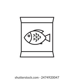 Fish food for fishing icon design, isolated on white background, vector illustration