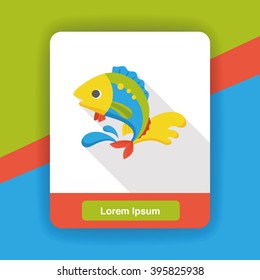 fish food flat icon